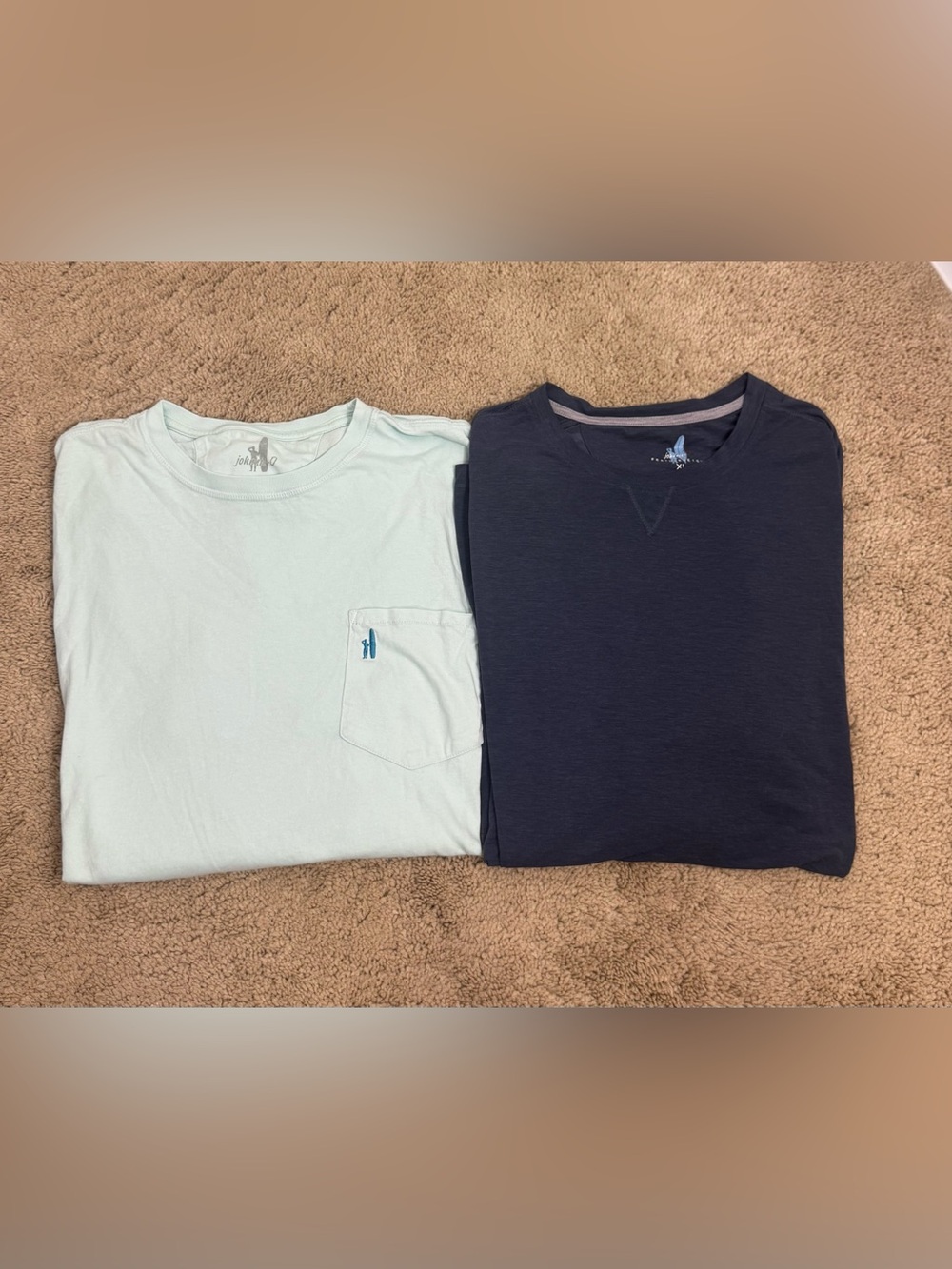 Johnnie-O Long Sleeve Pocket Tee Featherweight Tee Size XL